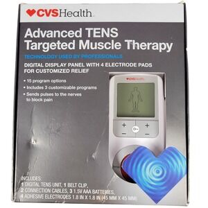 CVS Health Advanced TENS Targeted Muscle Therapy Digital Unit 15 Programs 644.79